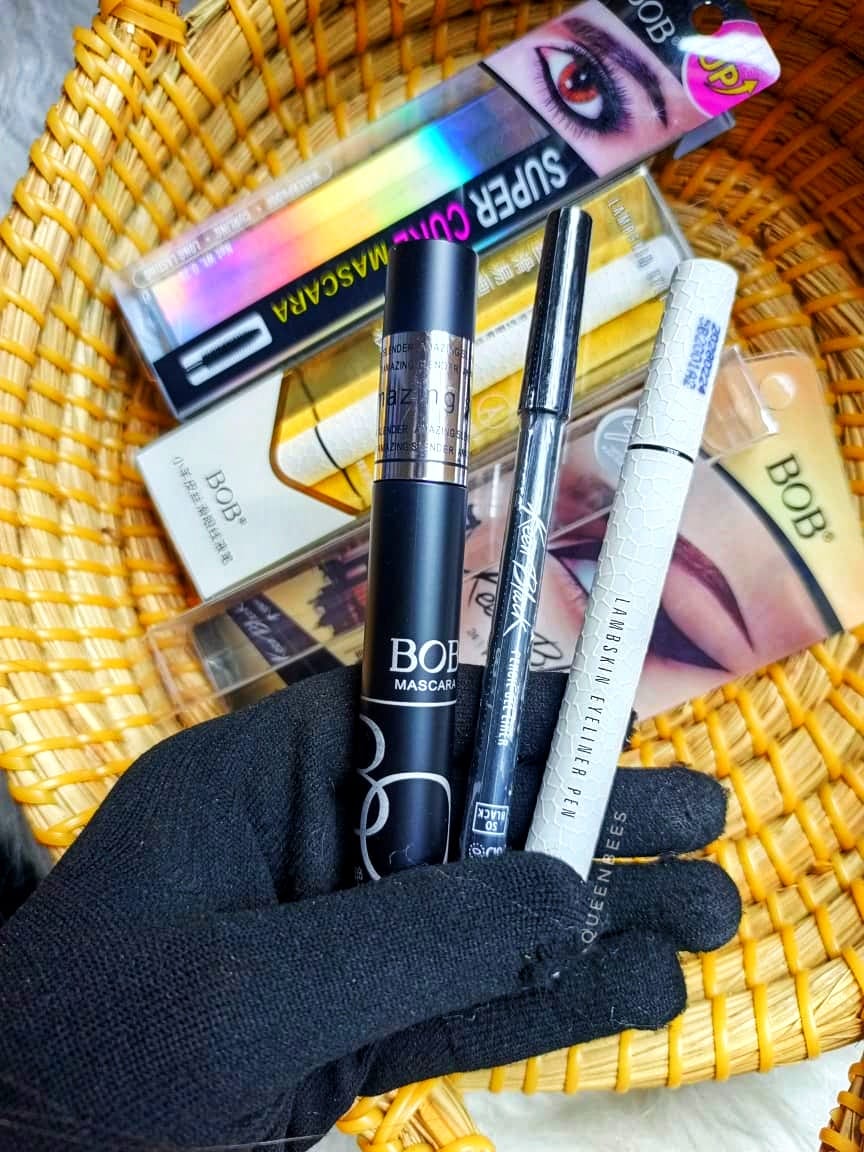Eye make up combo( bob kajol,mascara,lumbskin eyeliner)