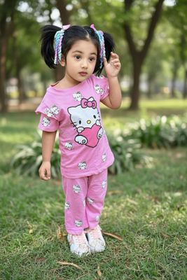 Half Sleeve T-shirt and Pant Set_img_3