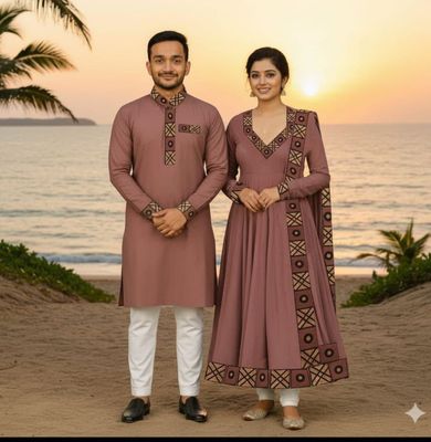 Eid Special Couple Panjabi Three Piece Combo_img_1