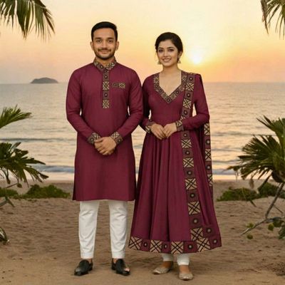 Eid Special Couple Panjabi Three Piece Combo_img_3