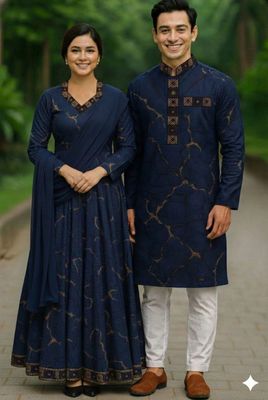 Eid Special Couple Panjabi Three Piece Combo_img_4