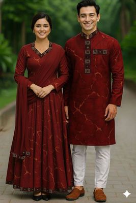 Eid Special Couple Panjabi Three Piece Combo_img_5