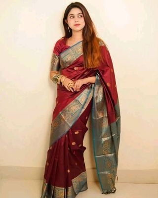 Silk Katan Saree with blause pcs_img_2