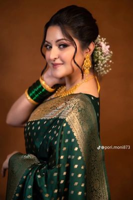 Jori Katan Saree With Blause Pcs_img_1