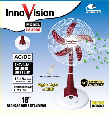 Rechargeable Defender Fan 16INCH HAF STAND / Defender (With Remote) (16") 2986HRS_img_0