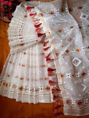 Half Silk Jamdani Print Saree_img_0