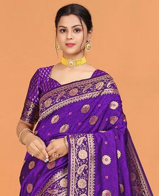 Japani Silk Sharee with Blouse Piece_img_1