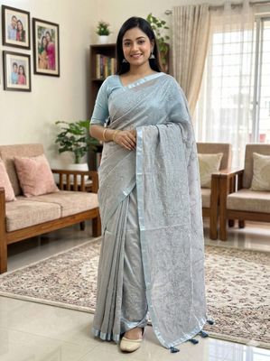 Embroidery Premium Half Silk Sharee_img_7