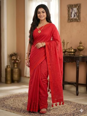 Embroidery Premium Half Silk Sharee_img_3