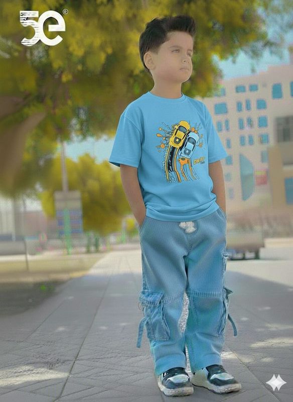 Boys Denim Pant and T-Shirt set