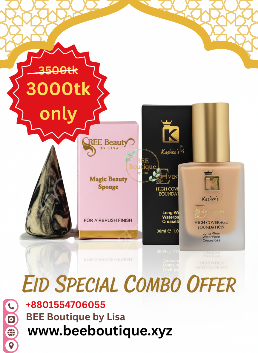 Eid Special Combo Foundation+Beauty Sponge
