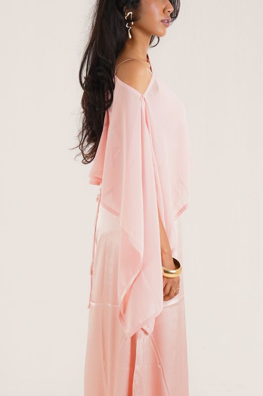 PRE-ORDER: Pink and Poncho Dress - Image 4