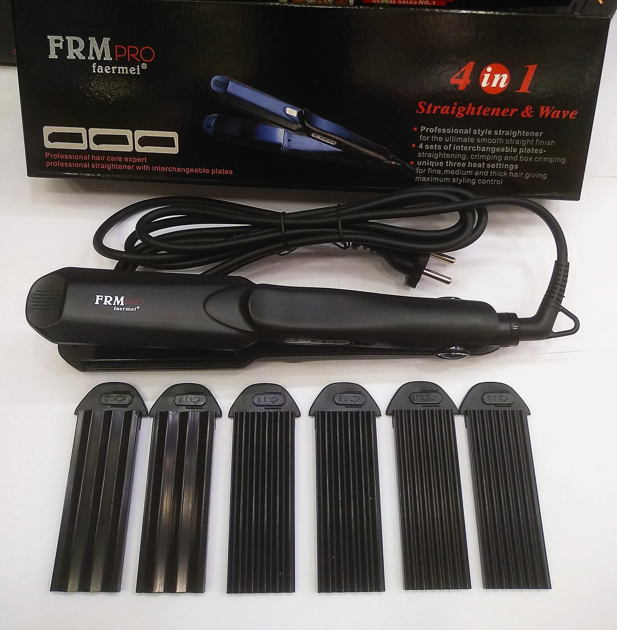 FRM PRO 4 in 1. 3 Crimping Plate1 Straightening Plate