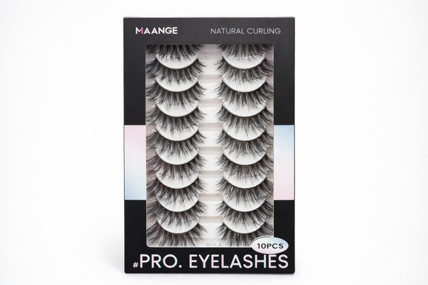 maange pro eyelash 10 pair - Image 1