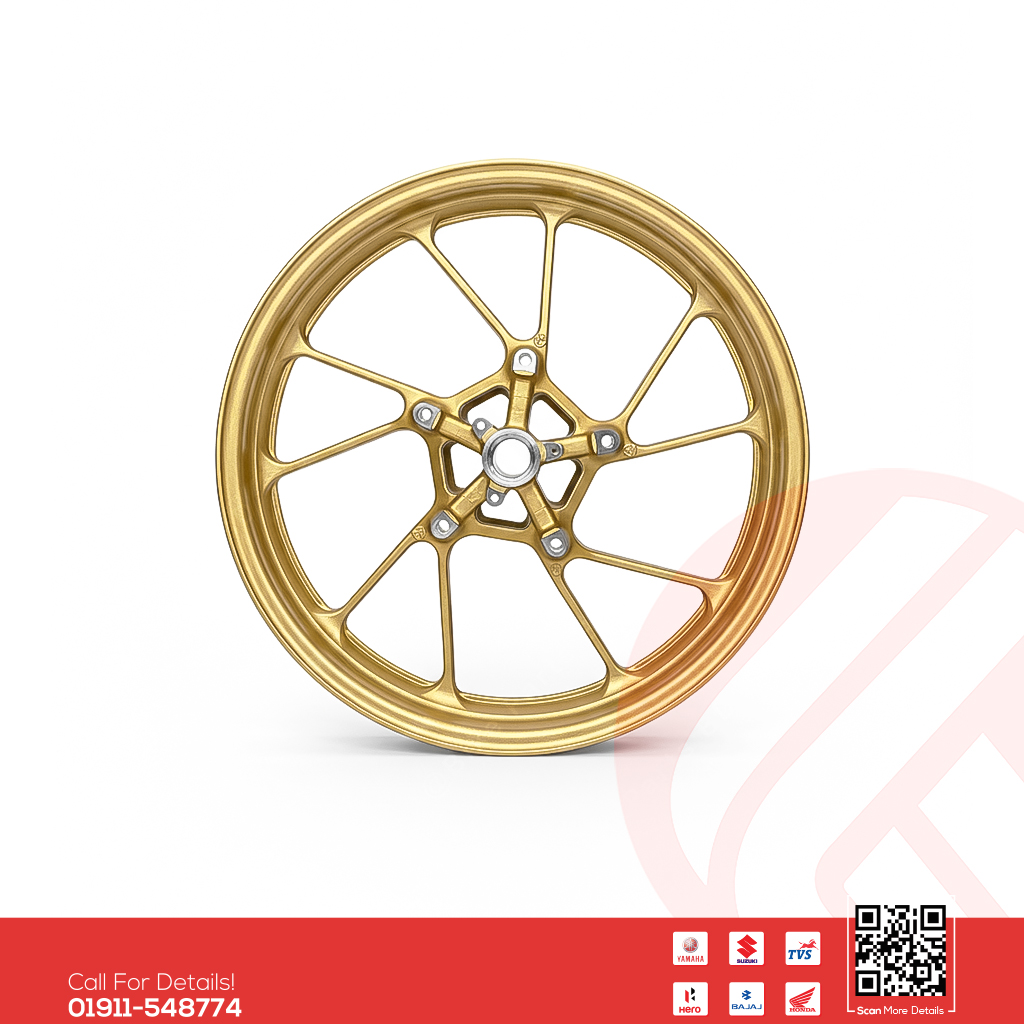 Alloy Rim (Front-Golden) for Yamaha FZS V3, FZX, R15 V3, R15 V4 & R15M, MT15 V1, MT15 V2 bike._img_0