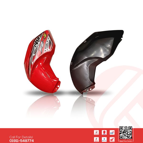 Tanky Box (Red-Colour) for Yamaha FZS V1 (Red Colour) bike.