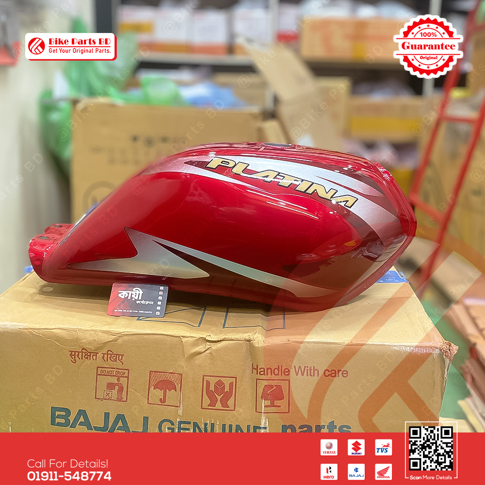 Fuel Tank for BAJAJ Platin (New Model-Red Color) bike._img_0