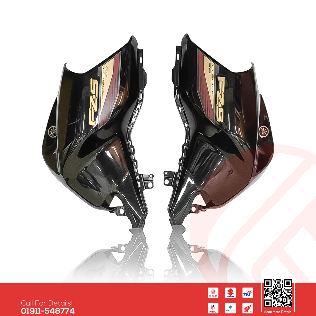 Tanky Box for Yamaha FZS V3 Deluxe (Metallic Black) bike._img_0