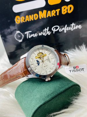 TISSOT AUTOMATIC WITH MOON FACE || BROWN BELT_img_2