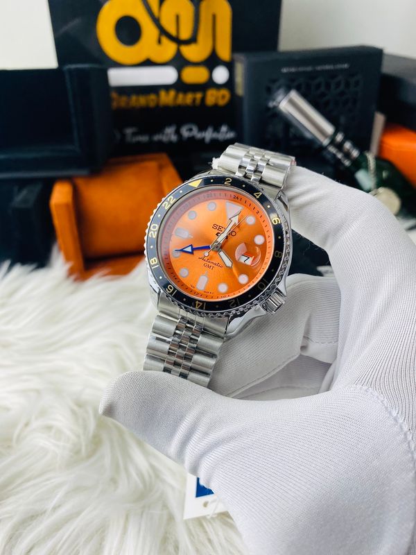 Seiko 5 Sports GMT Orange Dial || AA