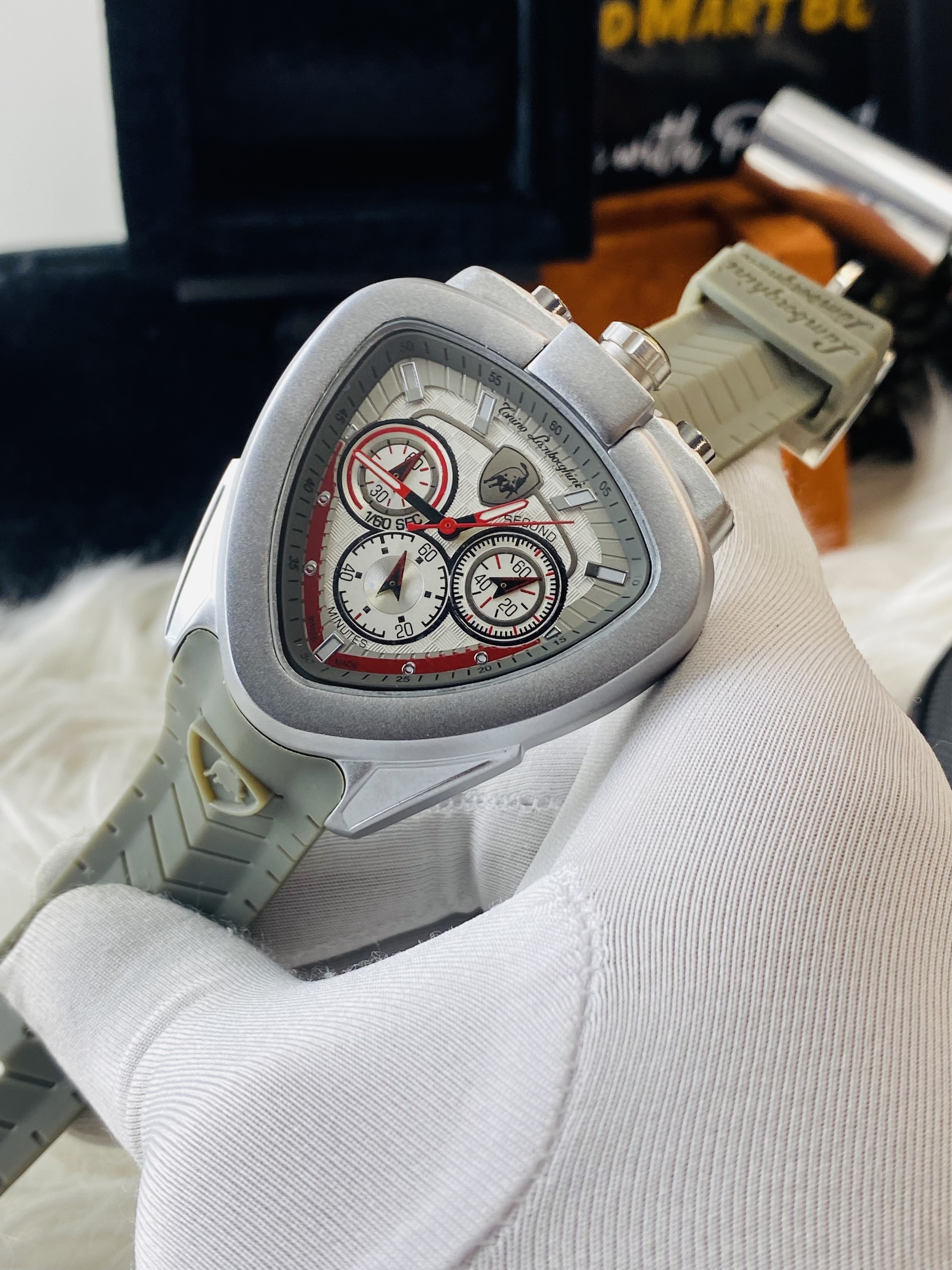 Lamborghini Active Chronograph ||Ash  Strap