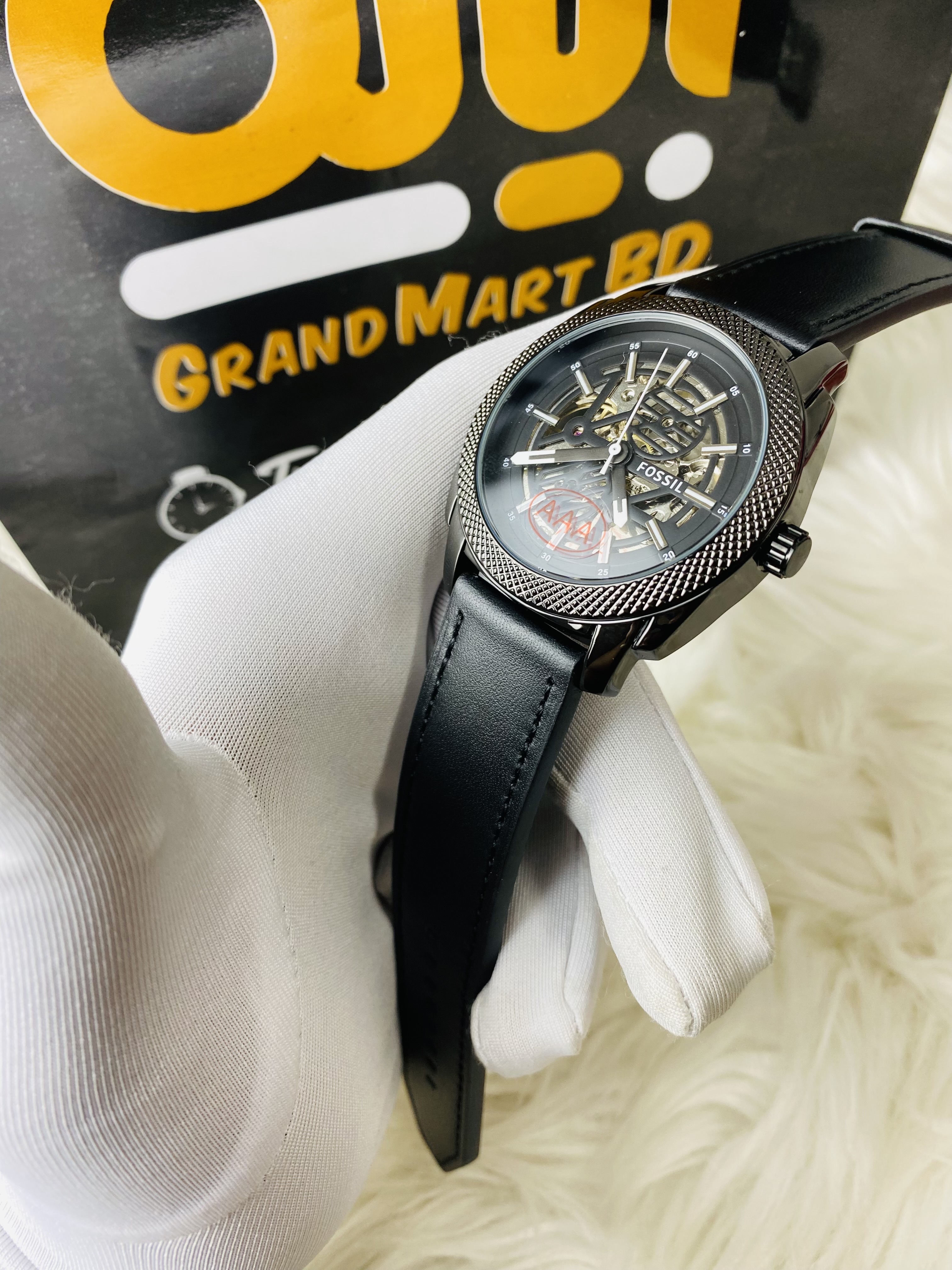 Fossil Machine Automatic Black Leather_img_2