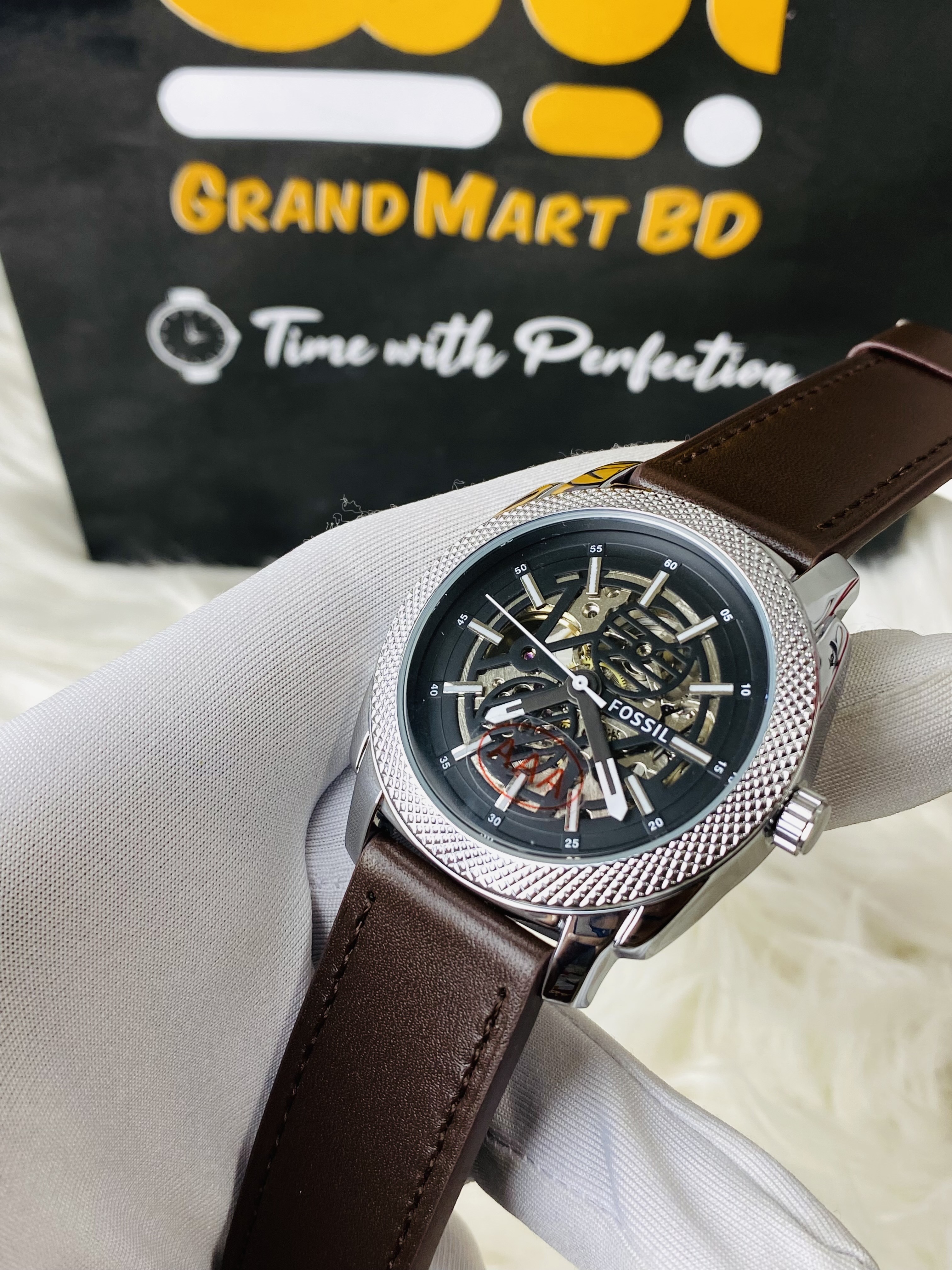 Fossil Machine Automatic Brown LiteHide Leather_img_1