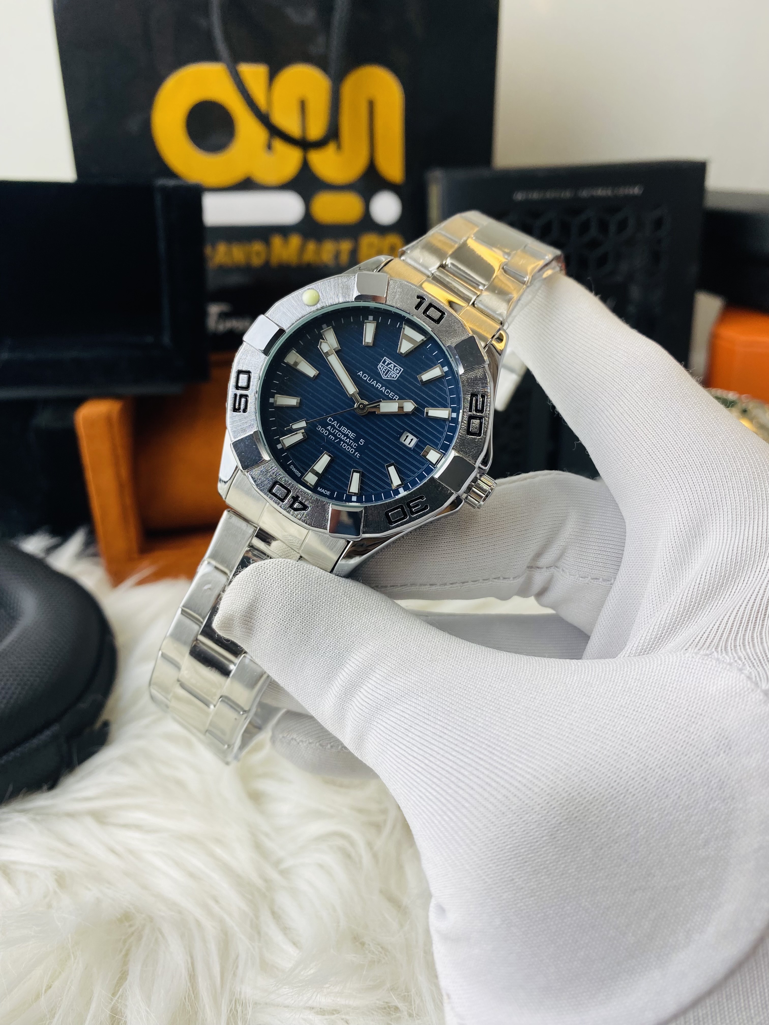 TAG Heuer Aquaracer watch || Blue dial