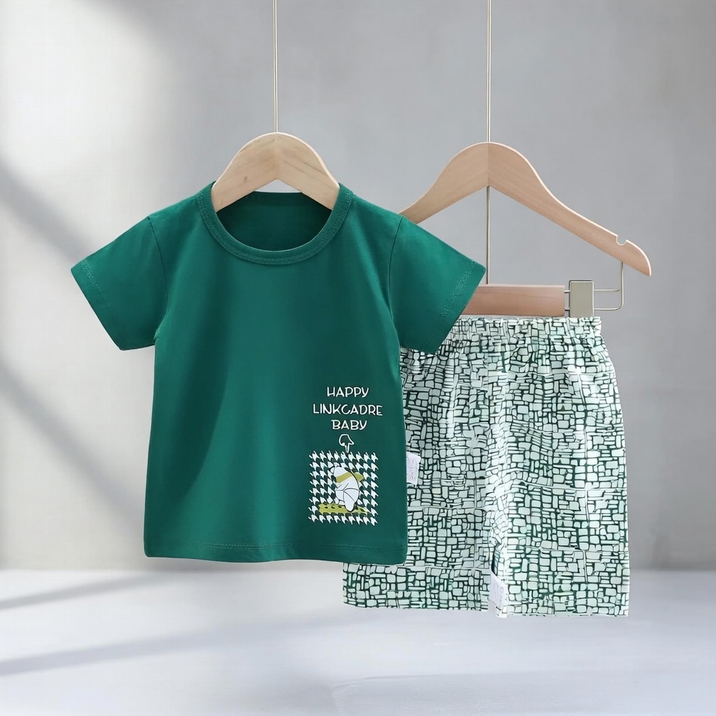 ✨ Pure Cotton Baby Fabrics Material Stylish T-Shirts set💫_img_0