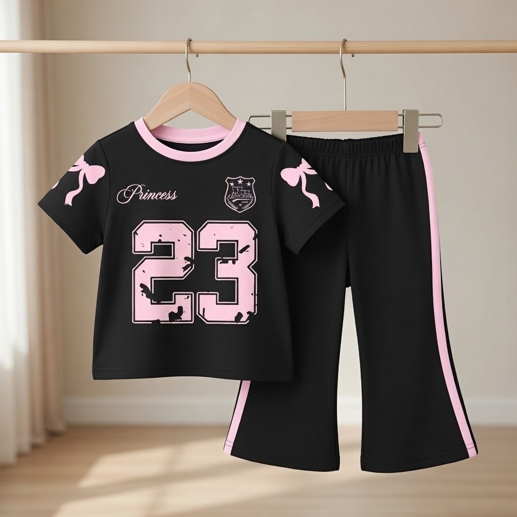 👑🔥Cute Comfort Premium Long T-Shirt Sets Princesses!👑)_img_0