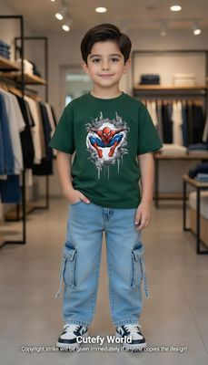 ✨Little Explorer Six Pocket Cargo Baggy Pants +T-shirts Set🔥_img_0