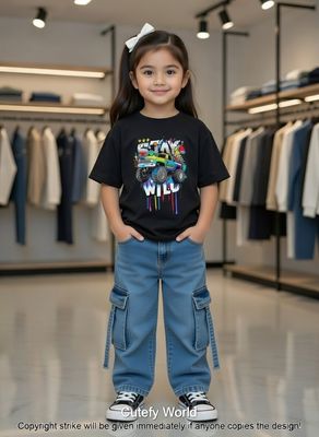 ✨Little Explorer Six Pocket Cargo Baggy Pants +T-shirts Set🔥_img_1