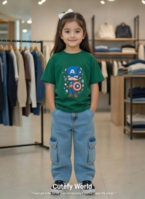 ✨Little Explorer Six Pocket Cargo Baggy Pants +T-shirts Set🔥_img_1