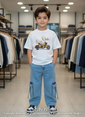 ✨Little Explorer Six Pocket Cargo Baggy Pants +T-shirts Set🔥_img_0