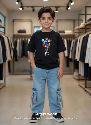 ✨Little Explorer Six Pocket Cargo Baggy Pants +T-shirts Set🔥_img_1