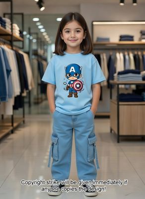 ✨Little Explorer Six Pocket Cargo Baggy Pants +T-shirts Set🔥_img_0