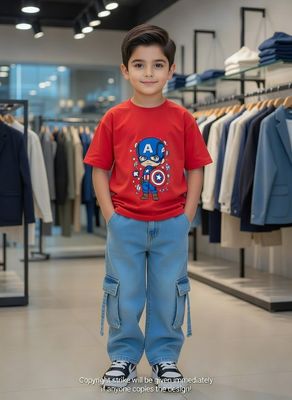 ✨Little Explorer Six Pocket Cargo Baggy Pants +T-shirts Set🔥_img_0