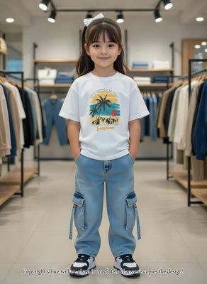 ✨Little Explorer Six Pocket Cargo Baggy Pants +T-shirts Set🔥_img_1