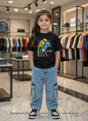 ✨Little Explorer Six Pocket Cargo Baggy Pants +T-shirts Set🔥_img_1