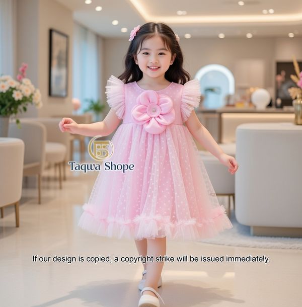 👑✨ Premium Princess Baby Girl Party Frock Dress ✨👑