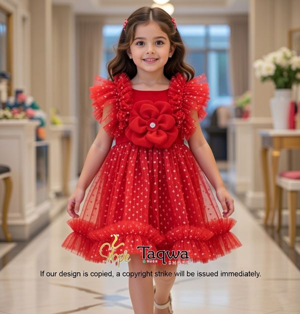 👑✨ Premium Princess Baby Girl Party Frock Dress ✨👑