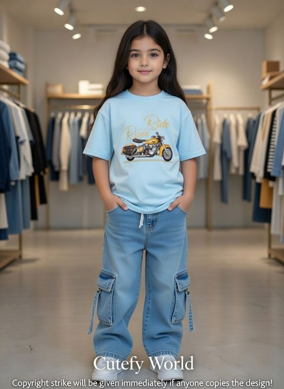 ✨Little Explorer Six Pocket Cargo Baggy Pants +T-shirts Set🔥