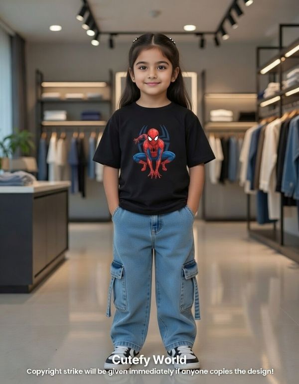 ✨Little Explorer Six Pocket Cargo Baggy Pants +T-shirts Set🔥