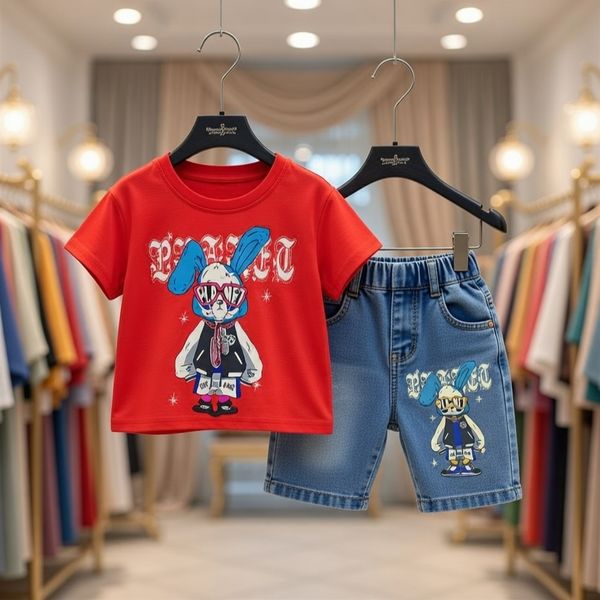 ✨Classic Comfort: Premium T-Shirt & Jeans pant Soft-StretchSet 👕✨