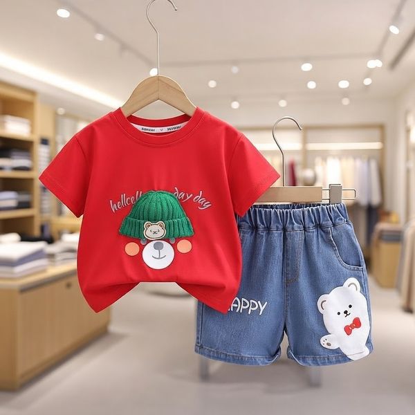 ✨Classic Comfort: Premium T-Shirt & Jeans pant Soft-StretchSet 👕✨