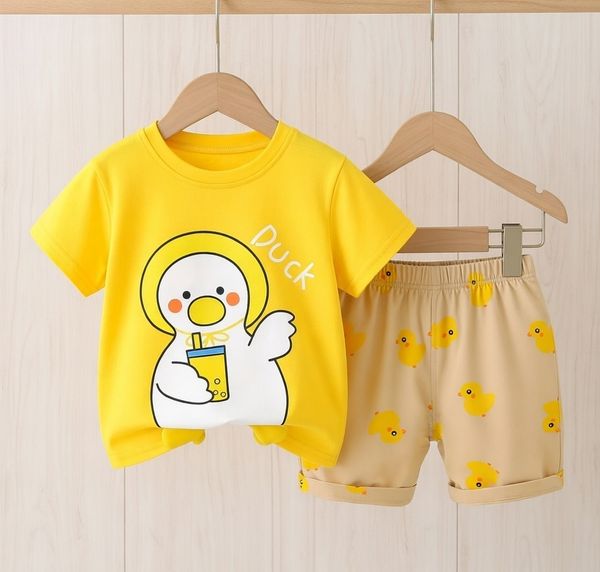 ✨ Pure Cotton Baby Fabrics Material Stylish T-Shirts set💫