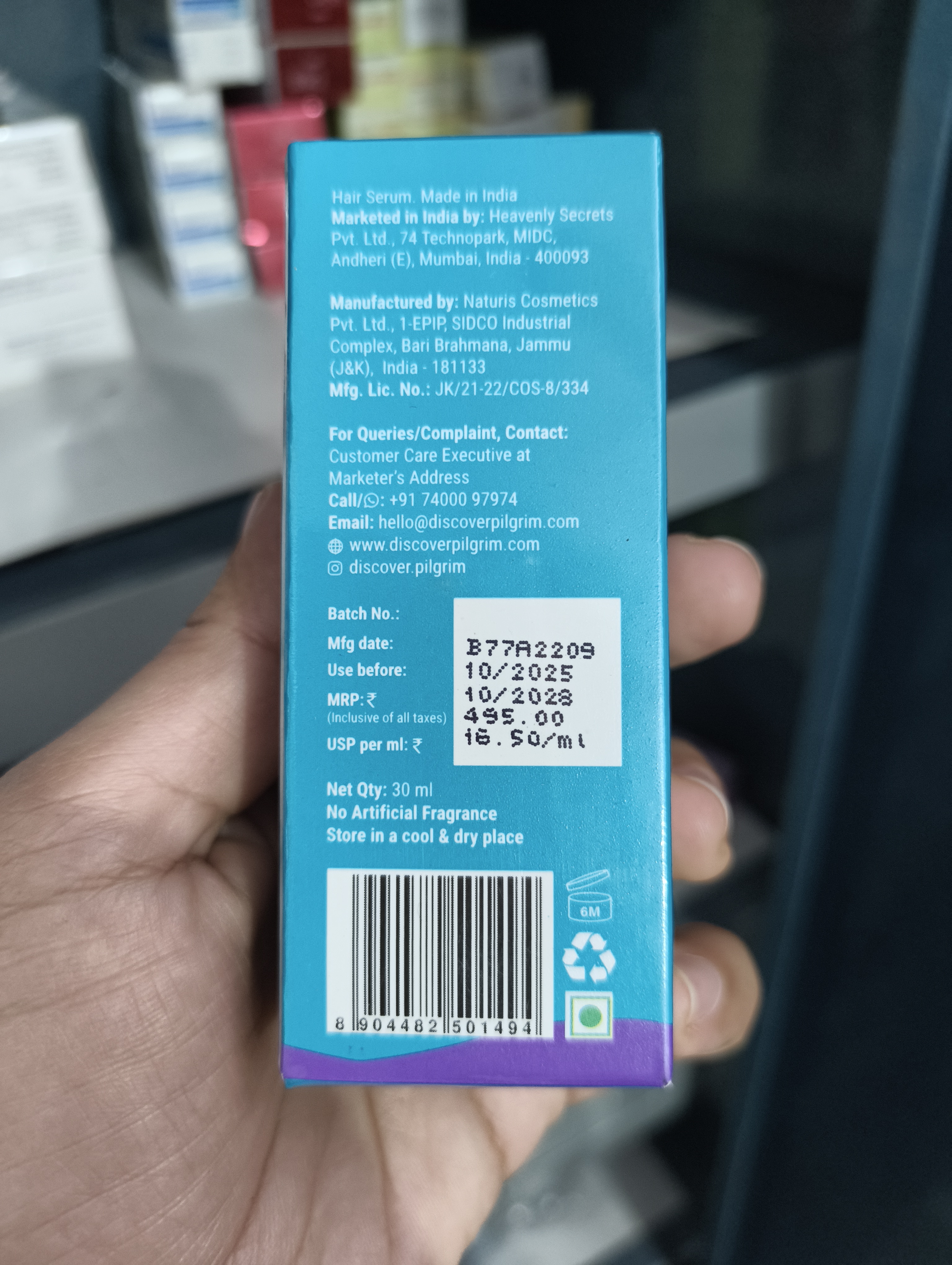 Pilgrim Anti-Hairfall Serum with Spanish Rosemary 30ml_img_3