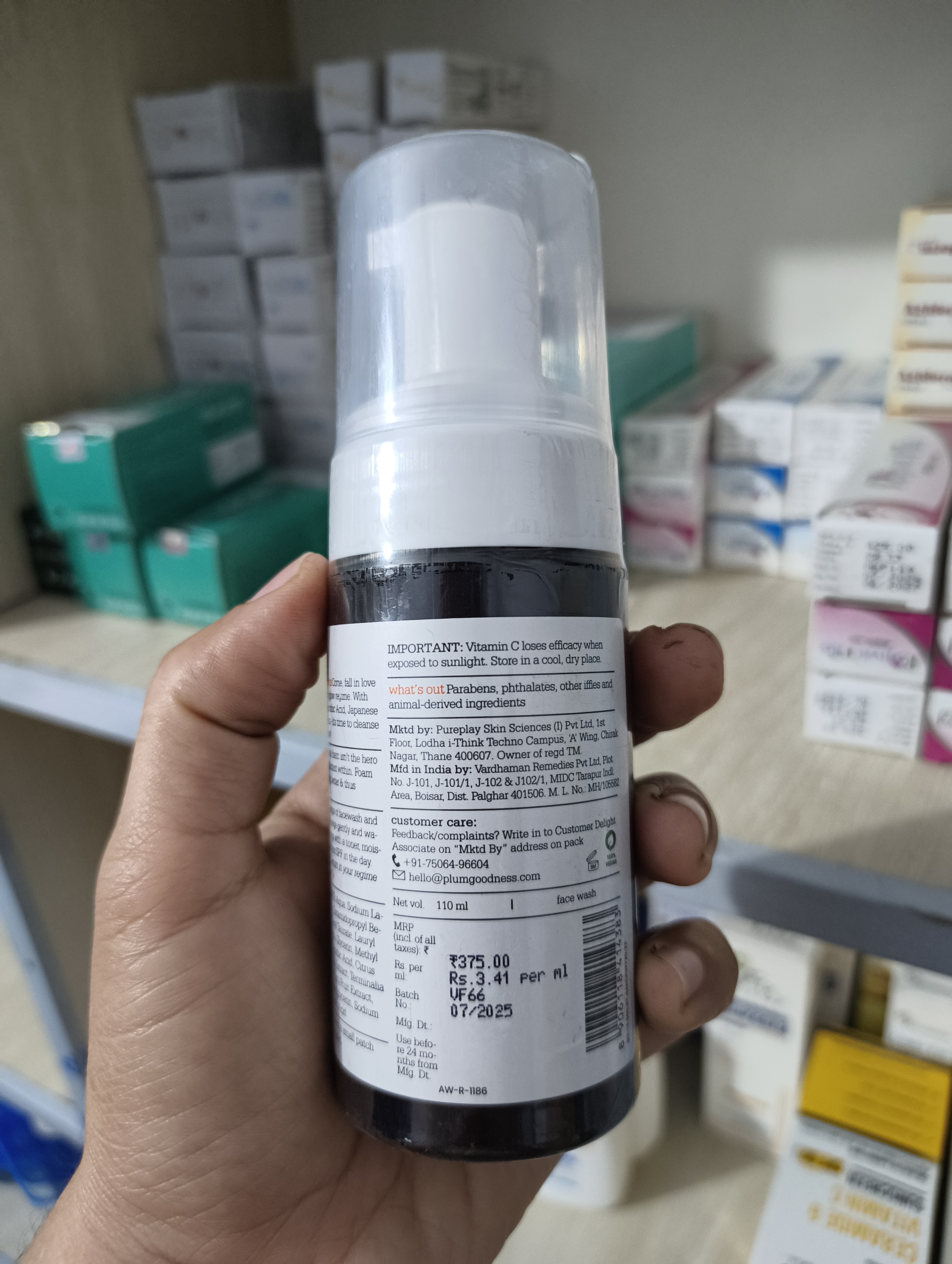 Plum Mandarin & Vitamin C Foaming Face Wash_img_2