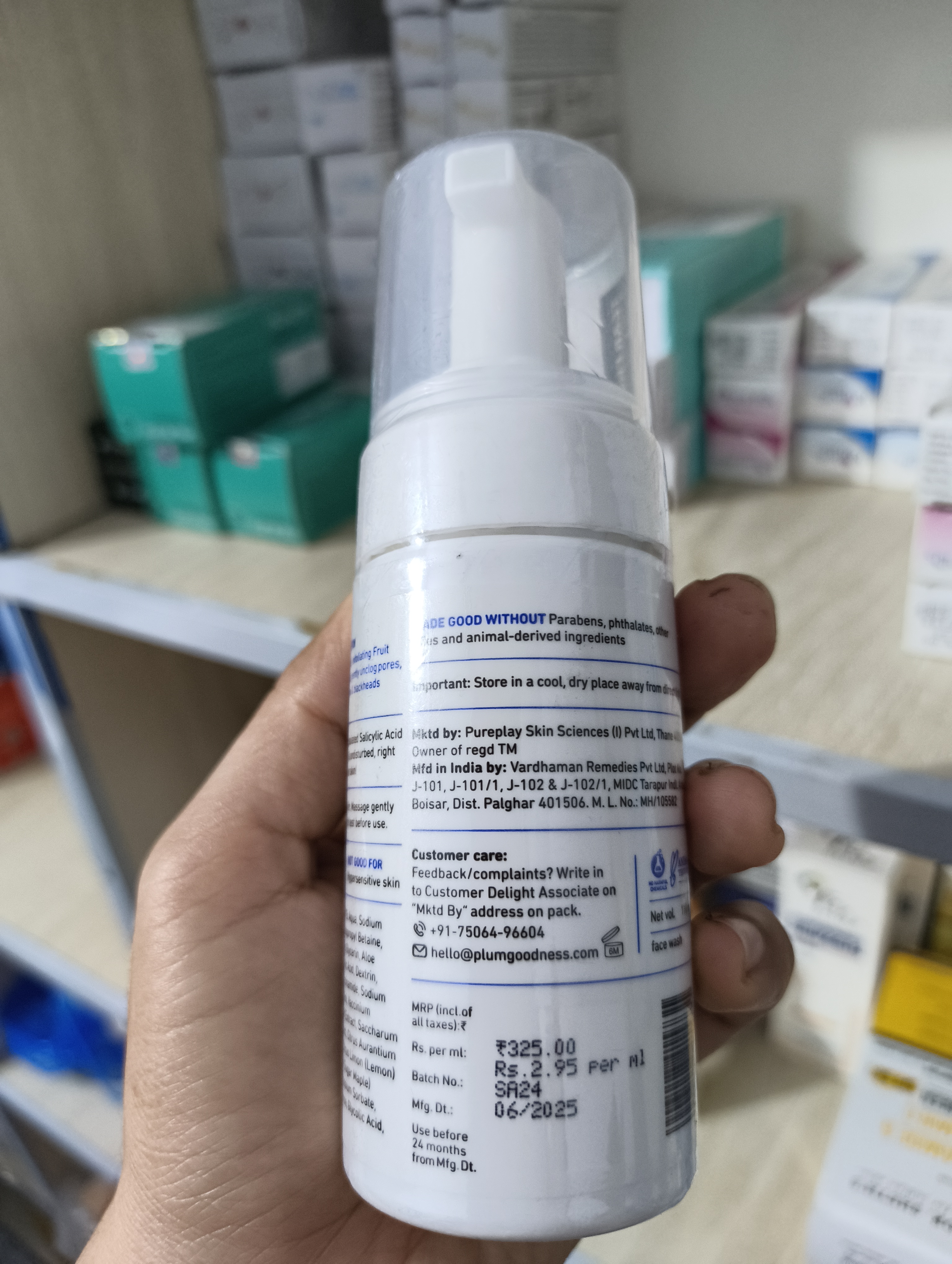 Plum Salicylic Acid Face Wash - 110ml_img_2