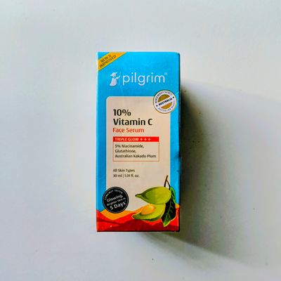 Pilgrim 10% Vitamin C Face Serum With 5% Niacinamide, Glutathione, Australian Kakadu Plum for All Skin Type - 30ml_img_0
